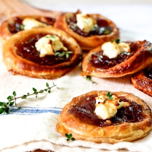 Caramelized Onion and feta tartlet Appetizer