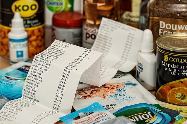 grocery shopping receipt